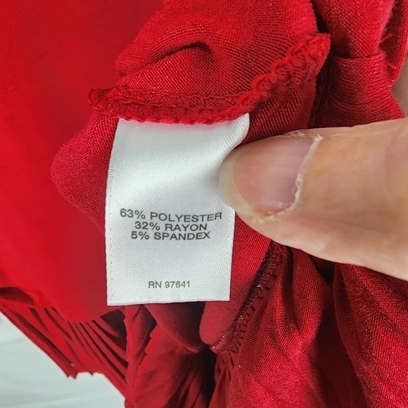 J. Jill ruffle pleated hem long sleeved top size medium - Picture 3 of 6